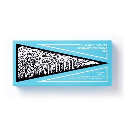 Brass Monkey Small Victories Magic Velvet Pennant Coloring Set